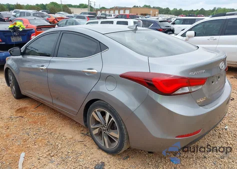 2015 Hyundai Elantra Limited from USA, damaged, VIN KMHDH4AE6FU223216